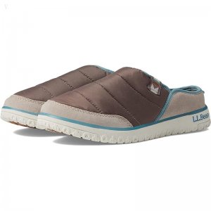 L.L.Bean Mountain Classic Quilted Slide Gray Birch/Taupe Brown ID-lQhXUMK5