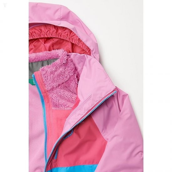 L.L.Bean Fleece Lined Color-Block 3-in-1 (Little Kids) Orchid/Pink Berry ID-K85wvDFi