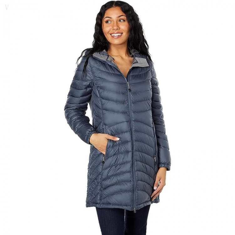 L.L.Bean Ultralight 850 Down Hooded Coat Gunmetal Gray ID-tx7zs3L4 - Click Image to Close