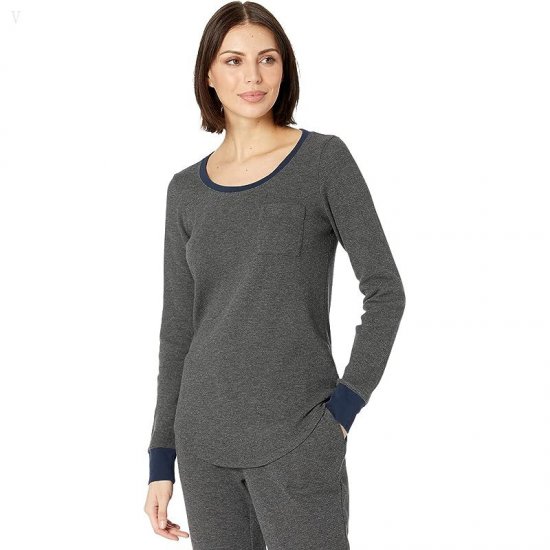 L.L.Bean Mini Waffle Lounge Set Charcoal Heather ID-0Ys6guG7