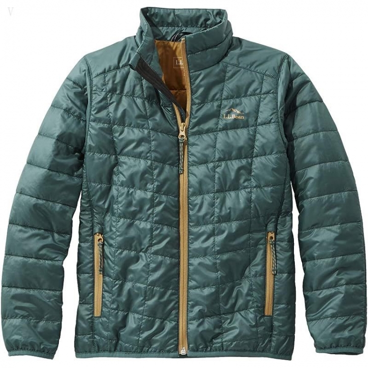 L.L.Bean PrimaLoft Packaway Jacket (Big Kids) Spruce Pine ID-gGPYtGdW - Click Image to Close