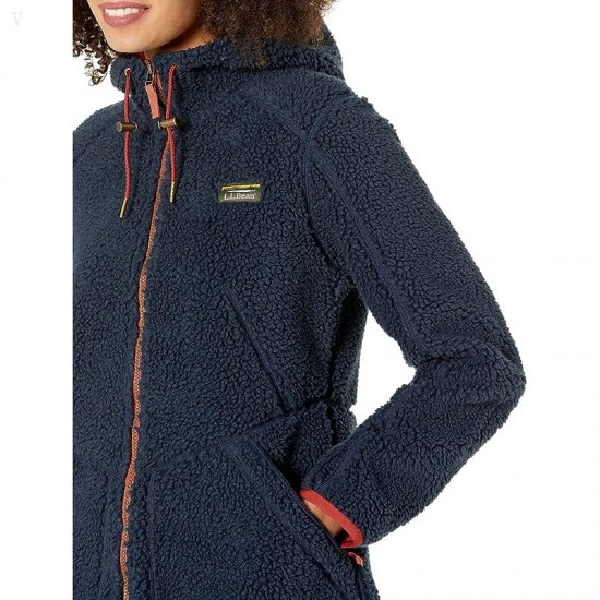 L.L.Bean Mountain Pile Fleece Coat Carbon Navy ID-caFWN3sJ