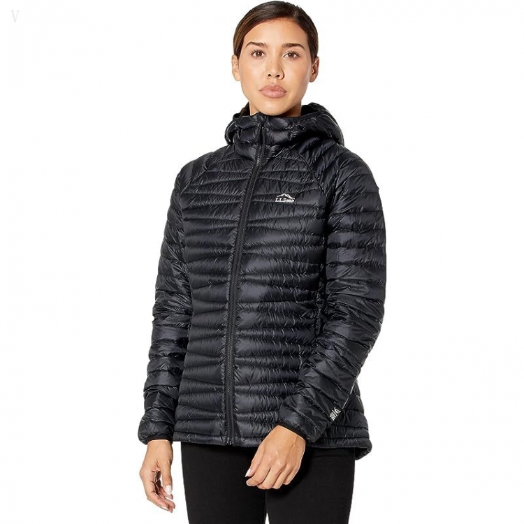 L.L.Bean Ultralight 850 Down Sweater Hooded Jacket Black ID-sb6v6UTU - Click Image to Close