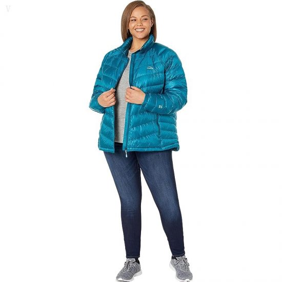 L.L.Bean Plus Size Ultralight 850 Down Jacket Deep Lagoon ID-Z8dzs1DY