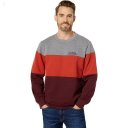 L.L.Bean 1912 Sweatshirt Crew Neck Color-Block Regular Deep Wine/Gray Heather ID-wT73KPj8