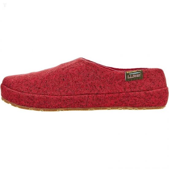 L.L.Bean Sweater Fleece Slipper Scuff II Mountain Red ID-UMWYHS5E