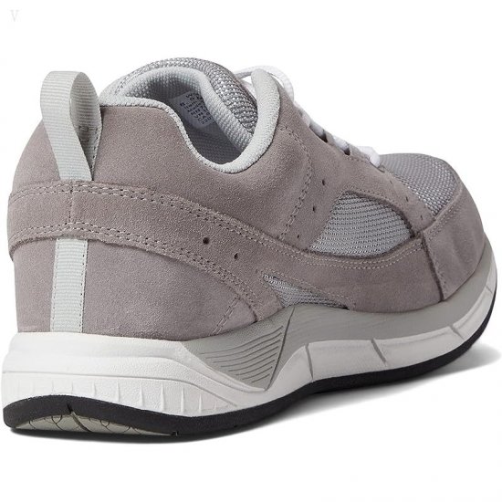 L.L.Bean Bean\'s Comfort Fitness Walker Suede Mesh Frost Gray ID-4AkMGRqX