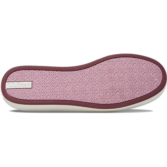 L.L.Bean Eco Bay Knit Sneaker Slip-On Mauve Pink/Rosewood Heather ID-Kx4iAtxR