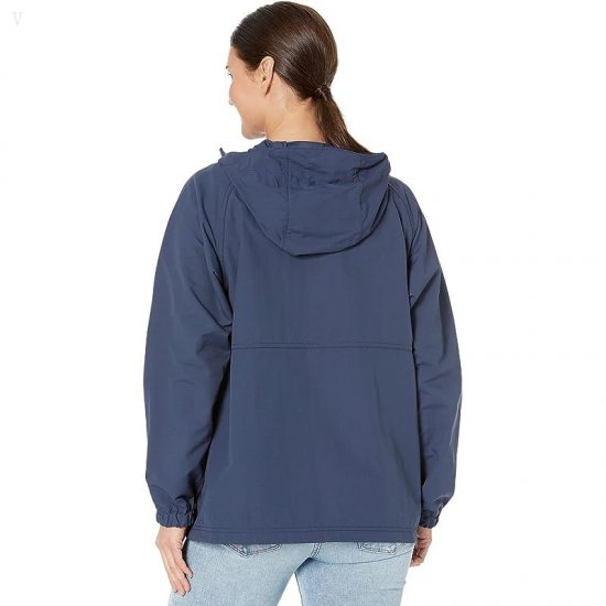 L.L.Bean Petite Mountain Classic Anorak Nautical Navy ID-hJVMkxAX