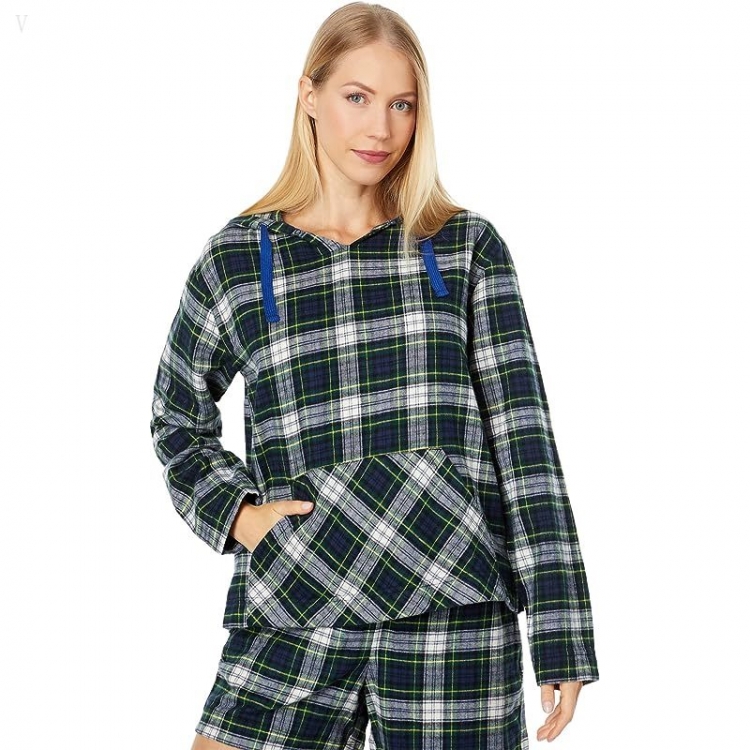 L.L.Bean Scotch Plaid Flannel Sleep Top Dress Gordon ID-EdbwBb4D - Click Image to Close