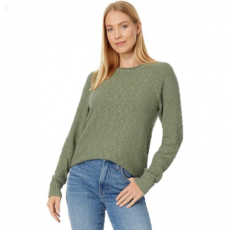 L.L.Bean Midweight Cotton Slub Rollneck Pullover Bay Leaf ID-t8bFRhWZ - Click Image to Close