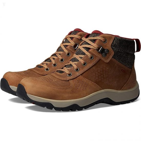 L.L.Bean Trailduster Hiker Mid Water Resistant Barley/Bold Crimson ID-Aqtf55ME