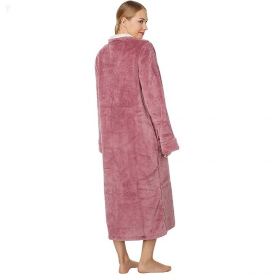 L.L.Bean Wicked Plush Full Zip Robe Washed Orchid ID-B7W6KdaG