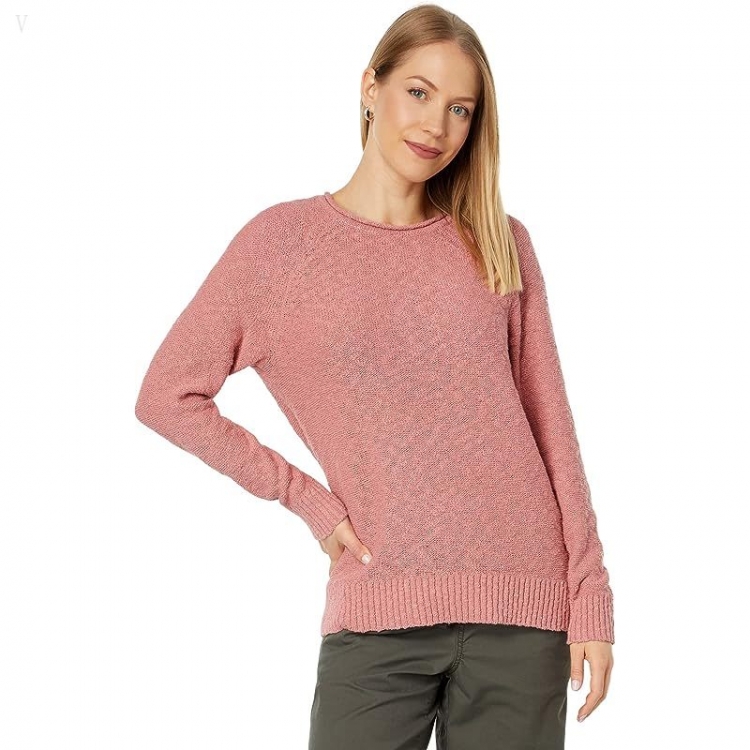 L.L.Bean Midweight Cotton Slub Rollneck Pullover Rose Wash ID-a2RqTkiM - Click Image to Close