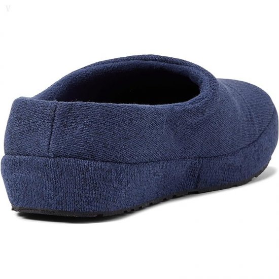 L.L.Bean Sweater Fleece Slipper Scuff II Bright Navy ID-7vi2hta2