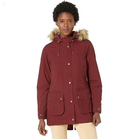 L.L.Bean East End Parka Burgundy ID-E8BrteD9