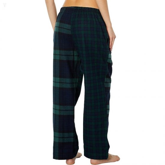 L.L.Bean Petite Scotch Plaid Flannel Pajamas Plaid Classic Black Watch Patchwork ID-e6hmZRpM