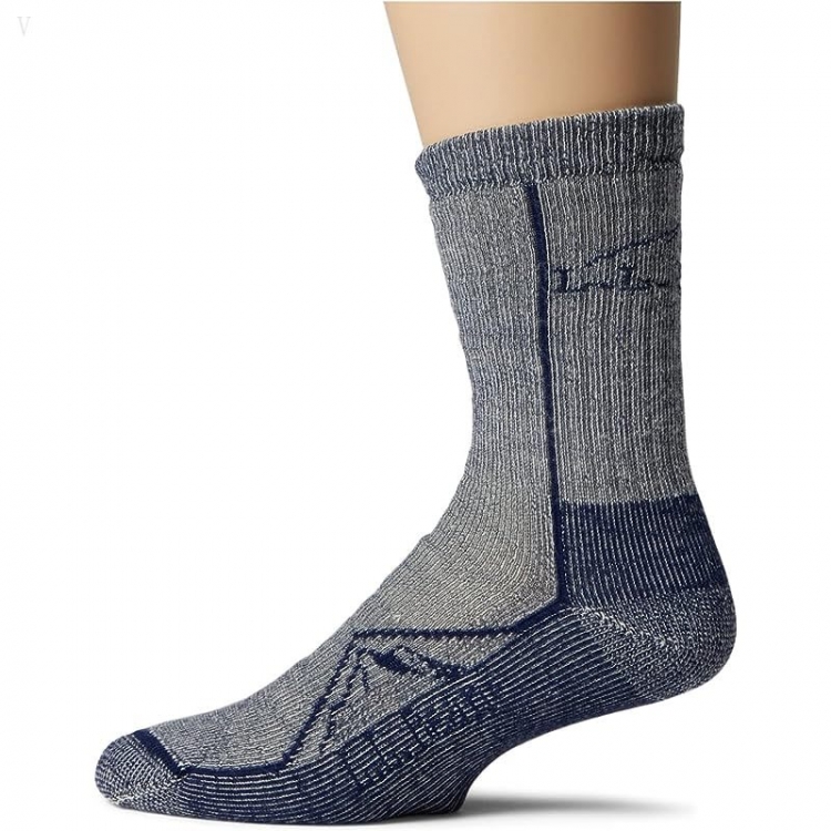 L.L.Bean Cresta Wool Socks Midweight Crew Night ID-6D21d3jo - Click Image to Close