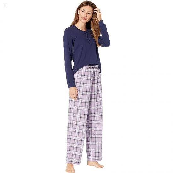 L.L.Bean Cozy PJ Set Vintage Lavender ID-mhHLJxoY