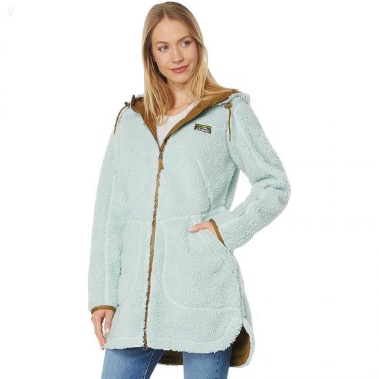 L.L.Bean Mountain Pile Fleece Coat Aqua Light ID-fYTNfTy3