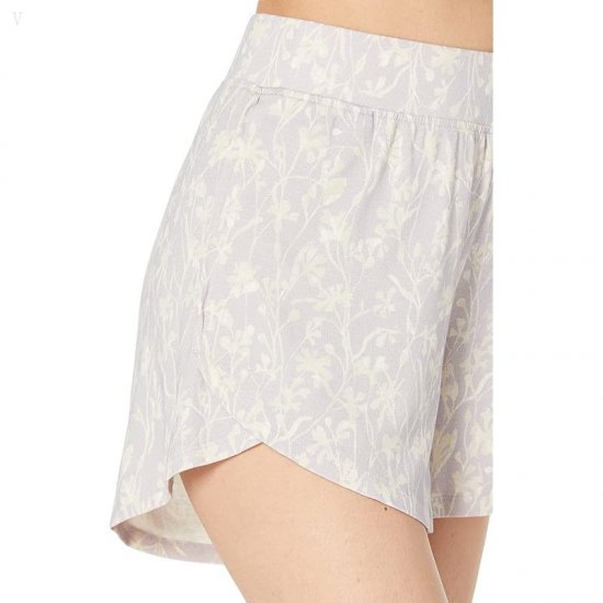 L.L.Bean Restore Sleep Shorts Print Lilac Mist Print ID-4BKRf0AT