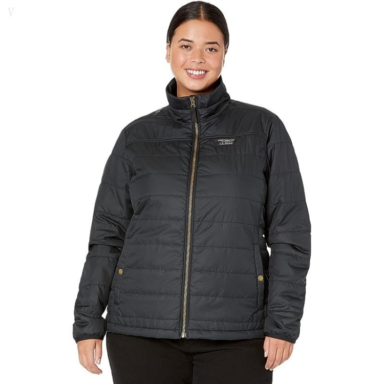 L.L.Bean Plus Size Mountain Classic Puffer Jacket Black ID-ojV4bpPi - Click Image to Close