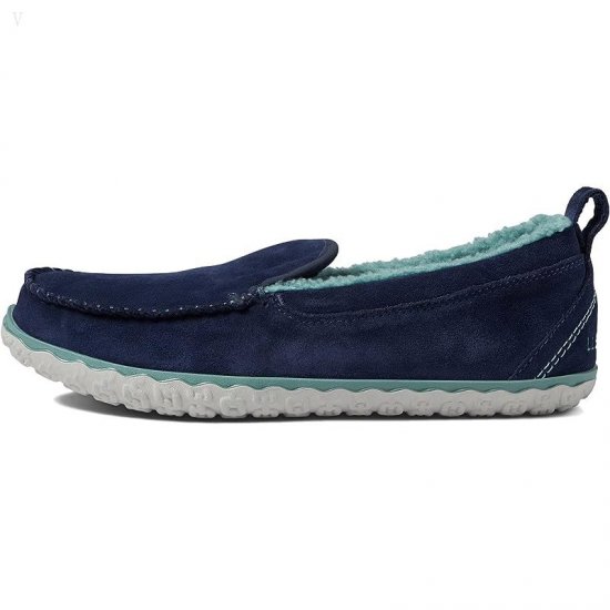 L.L.Bean Mountain Slipper Moccasin Classic Navy/Sea Pine ID-74g7BogV