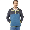 L.L.Bean Sweater Fleece Pullover Color-Block Regular Charcoal Gray Heather/Iron Blue ID-1pNdXCIc