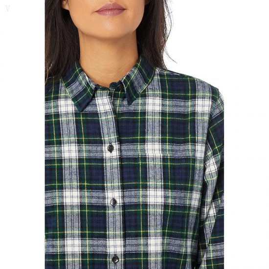 L.L.Bean Petite Scotch Plaid Shirt Dress Gordon ID-r4z9Vxzt