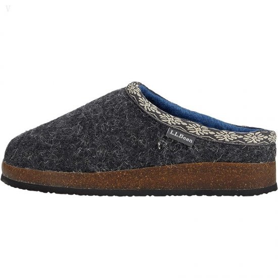 L.L.Bean Wool Slipper Clog Shale Grey ID-pVloK5Uy