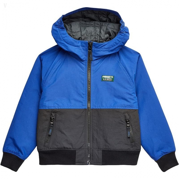 L.L.Bean Warm Up Insulated Jacket (Little Kids) Indigo Ink/Black ID-6V8MkyZr - Click Image to Close