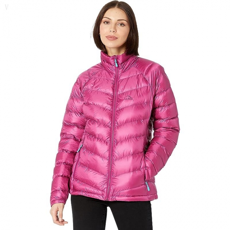 L.L.Bean Ultralight 850 Down Jacket Sugarplum ID-Yhp3zoVf - Click Image to Close