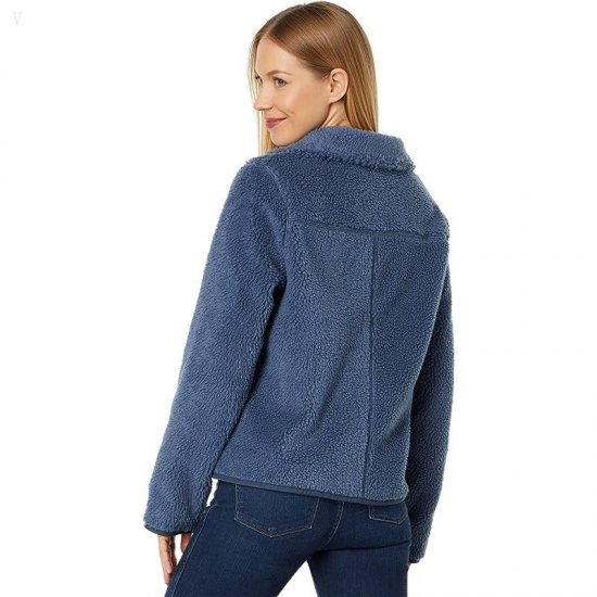 L.L.Bean Bean\'s Sherpa Fleece Jacket Vintage Indigo ID-joIsYxNA