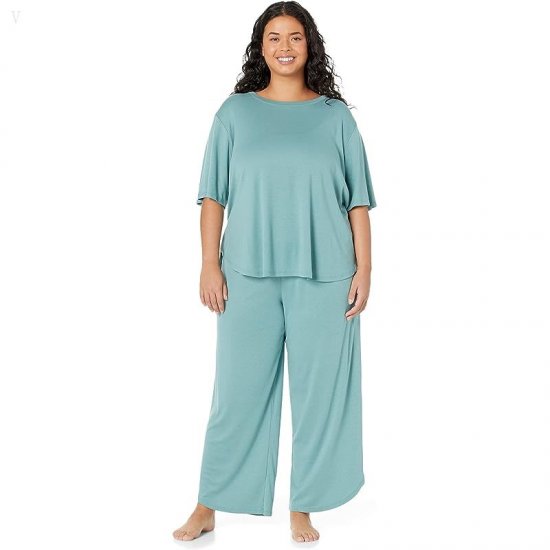 L.L.Bean Plus Size Restore Sleep Pants Sea Pine ID-MvS59Nro