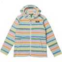 L.L.Bean Mountain Classic Fleece Hooded Print (Big Kids) Cream Multi Stripe ID-A3rKLwzR