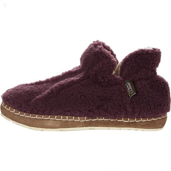 L.L.Bean Cozy Slipper Bootie Pile Fleece Dark Plum ID-9YArptvK