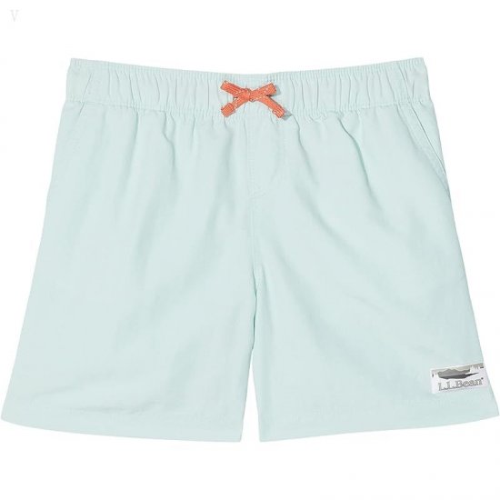 L.L.Bean Stowaway Shorts (Little Kids) Cool Sea Blue ID-CfCLpFxf