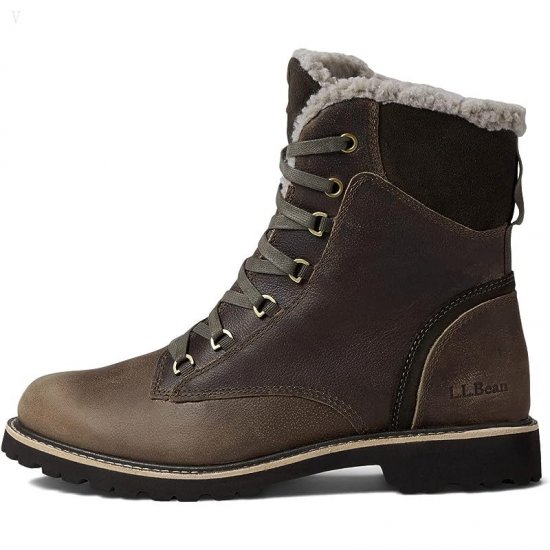 L.L.Bean Rugged Cozy Boot Lace-Up Ash ID-WksUouVw