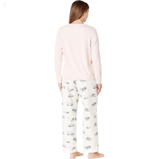 L.L.Bean Petite Camp Pajama Set Shell Pink ID-YpBCe1Qr