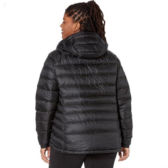 L.L.Bean Plus Size Ultralight 850 Down Hooded Jacket Black ID-DI1zg3On