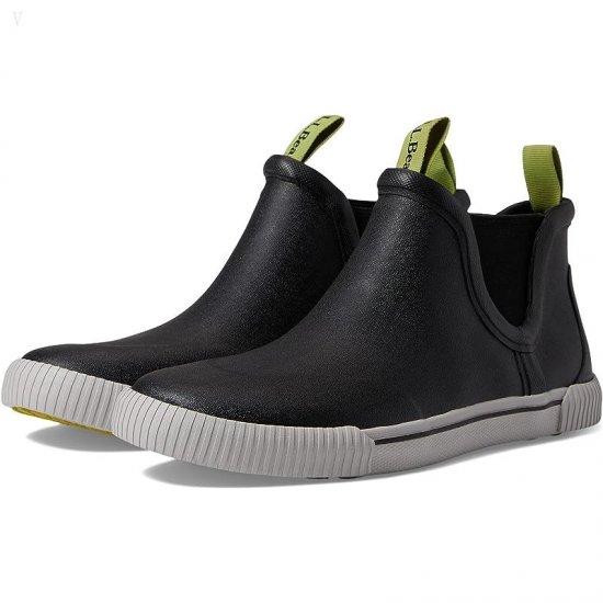 L.L.Bean Wellie Sport Rubber Chelsea Black ID-aTfAsXvq