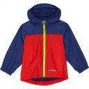 L.L.Bean Discovery Rain Jacket Color-Block (Toddler) Lobster Red/Dark Royal Blue ID-TTA90UA6