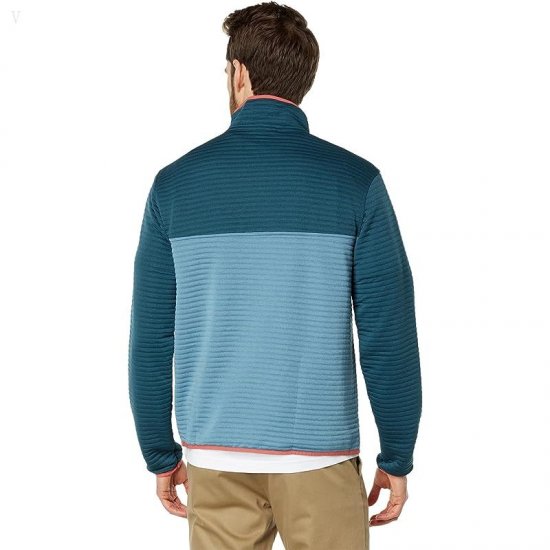 L.L.Bean Airlight Knit Pullover Color-Block Dark Teal Blue/Blue Quartz ID-RuFcwzMm