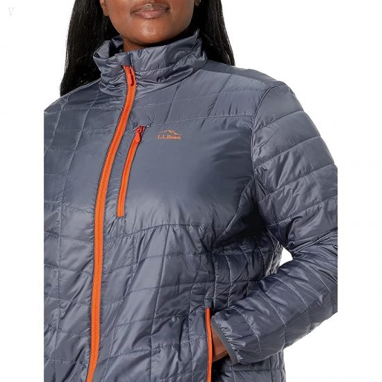 L.L.Bean Plus Size Primaloft Packaway Jacket Gunmetal Gray ID-ekwTTqW8