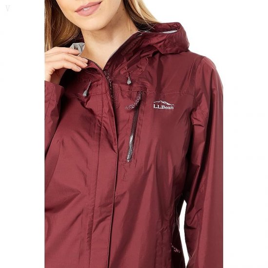 L.L.Bean Trail Model Rain Jacket Burgundy ID-AmeZzzlj