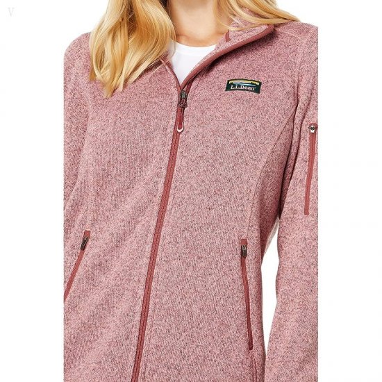 L.L.Bean Sweater Fleece Full Zip Jacket Field Rose ID-AYJcrGJq