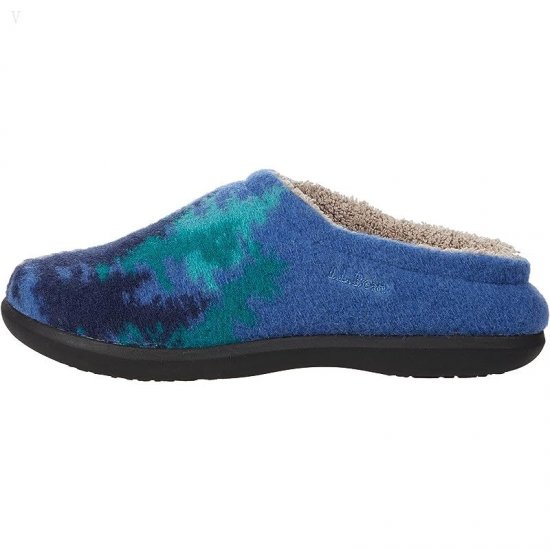 L.L.Bean Daybreak Scuffs Motif Rustic Blue/Ombre Trees ID-YO58GcN0