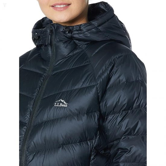 L.L.Bean Petite Ultralight 850 Down Hooded Jacket Black ID-gm4QxtvD