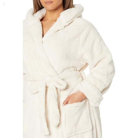 L.L.Bean Plus Size Wicked Plush Robe Cream ID-7ulTAGH3