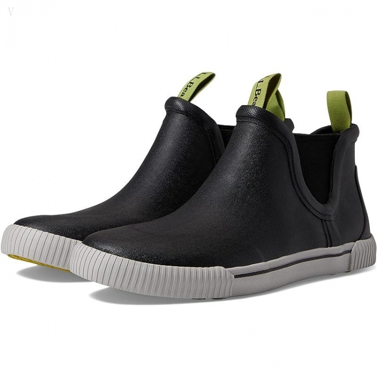 L.L.Bean Wellie Sport Rubber Chelsea Black ID-aTfAsXvq - Click Image to Close